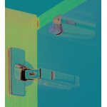 Amortisseur silent system en zamak � visser hettich france 60579