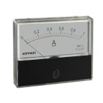 Amperemetre analogique de tableau 1a cc / 70 x 60mm