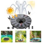 Amztime 1. 4w fontaine solaire exterieure de jardin 2026 diy nouveau pompe solaire pour bassin fontaine ...