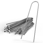 Intirilife 50 x piquets d'ancrage 150 x 25 x 2, 9 mm en acier galvanisé inoxydable - fixation de voile ... Intirilife 50 x piquets d'ancrage 150 x 25 x 2, 9 mm en acier galvanisé inoxydable - fixation de voile ...