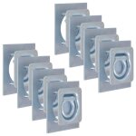 Anneau d'arrimage pour remorque 8 pcs acier galvanis 2000 kg