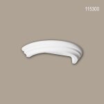 Anneau de demi - colonne profhome 115300 colonne element décorative style dorique blanc Anneau de demi - colonne profhome 115300 colonne element décorative style dorique blanc