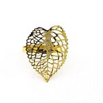 Anneau de serviette en feuille d'or, 12 pices, dcoration de table, htel, restaurant, boucle de serviette ...