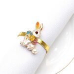 Anneaux de serviette lapin de pâques, 6 pièces, porte - anneau de serviette lapin en métal, boucle de ... Anneaux de serviette lapin de pâques, 6 pièces, porte - anneau de serviette lapin en métal, boucle de ...