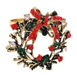 Anneaux de serviette de no�l en m�tal, 4cm, pour mariage, banquet, d�coration de table d'h�tel, porte ...