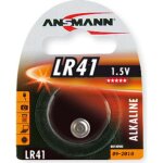 Ansmann lot de 3 blisters de 1 pile bouton d'alcaline lr41 1, 5 volt (ag3) Ansmann lot de 3 blisters de 1 pile bouton d'alcaline lr41 1, 5 volt (ag3)