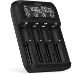 Ansmann lithium 4 chargeur de piles rondes lifepo, li - ion, nicd, nimh 10340, 10350, 10440, 10500, 10350, ...