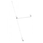 Antipanique isy bar en1125 2 points haut et bas barre de 1200 mm - blanc jpm