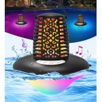 Anwxai - enceinte bluetooth piscine flottante, enceinte bluetooth portable avec lumière de flamme et ... Anwxai - enceinte bluetooth piscine flottante, enceinte bluetooth portable avec lumière de flamme et ...