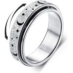 Anxit anneaux spinner anneaux pour stress anxit soulagement fidget band bague pour femmes hommes ...
