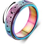 Anxit anneaux spinner anneaux pour stress anxit soulagement fidget band bague pour femmes hommes ...
