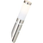 Applique avec d�tecteur bole couleur acier led int�gr�