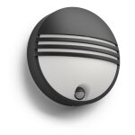 Applique murale ext�rieure avec d�tecteur de mouvements philips lighting yarrow 172973016 led int�gr�e ...
