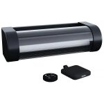 Applique solaire et rechargeable booster   loma   150 a 900 lumen - noir