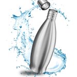Apt - ® 900ml bouteille sans plastique pour terra, fizzi & art - etanche bouteille d'eau en mtal acier ...