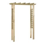 Arche de jardin arche de rose 150 x 50 x 200 cm en bois imprégnés Arche de jardin arche de rose 150 x 50 x 200 cm en bois imprégnés