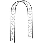 Arche de jardin arche a rosiers style fer forg� acier epoxy noir