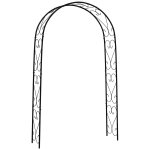 Arche de jardin arche a rosiers style fer forg acier epoxy noir