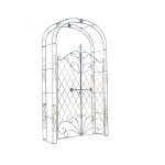 Arche pour plantes grimpantes en mtal bronze