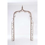 Arche pour plantes grimpantes en m�tal marron antique