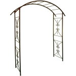 Arche tube car20 pont fer vieilli l 180x50x220 cm