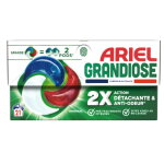 Ariel grandiose pods, lessive liquide en capsules 21 lavages, couleurs eclatantes 2 actions ; d�tachante ...