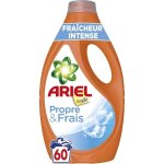 Ariel lessive liquide, 60 lavages, alpine, action d�tachante en 1 seul lavage