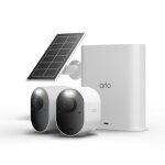 Arlo ultra 3 4k kit de 2 cam�ras ext�rieures + 1 panneau solaire