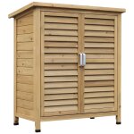 Armoire de jardin abri jardin remise pour outils sur pied dim. 87l x 46l x 96h cm etag�re portes persiennes ...