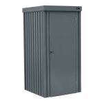 Armoire de jardin avec serrure, acier, anthracite, 98x93x185 cm 1300l