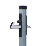 Arr�t de portillon � crochet en alumunium - locinox - ugc