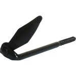 Arr�t de volet marseillais � vis m�taux avec but�e r�glable - noir - 140 mm torbel
