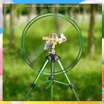Arroseur d'eau extérieur pour arroseur de pelouse de cour avec tête d'arrosage en laiton trépied tuyau ... Arroseur d'eau extérieur pour arroseur de pelouse de cour avec tête d'arrosage en laiton trépied tuyau ...