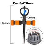 Arroseur rotatif rsistant  360 pour pelouse de jardin, buse de diffusion de filetage de, buse d'arrosage ...