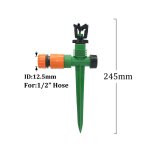 Arroseur rotatif pour pelouse de jardin, buse de dispersion  filetage mle de, arrosage rotatif automatique ...