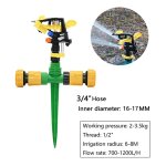 Arroseurs rotatifs pour pelouse de jardin, filetage, automatique à 360 degrés, buse d'irrigation à bascule ... Arroseurs rotatifs pour pelouse de jardin, filetage, automatique à 360 degrés, buse d'irrigation à bascule ...