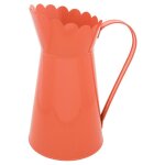 Arrosoir metal deco avec poignee 26. 5cm tangerine
