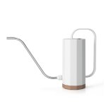 Arrosoir en plastique pour fleurs horticole, style nordique, avec longue buse incurvée, blanc Arrosoir en plastique pour fleurs horticole, style nordique, avec longue buse incurvée, blanc