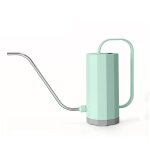 Arrosoir en plastique pour fleurs horticole, style nordique, avec longue buse incurvée, vert Arrosoir en plastique pour fleurs horticole, style nordique, avec longue buse incurvée, vert