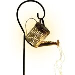 Arrosoir solaire  led - dcoration de jardin extrieure, guirlande lumineuse blanc chaud, minuterie ...