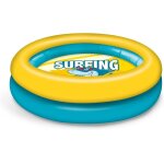 Asas - toys - surfing shark 2 rings pool - piscine gonflable pour enfants 2 anneaux - diamtre 100cm ...