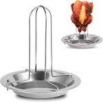 Asfasfq - 1 plat  rtir pour poulet, support de poulet, support de suspension, four, rtissoire antiadhsif, ...