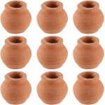 Asfasfq - 10 pots miniatures en argile pour jardinire mini pots de fleurs en terre cuite pour plantes ...