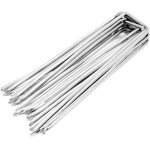 Asfasfq - 100 piquets de paillage mm h150 x l30 x d3 - made in italy en acier en 10204 3. 1 galvanis ...