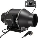 Asfasfq - 100mm extracteur d'air rglable 363 m / h, ventilateur d'extraction ec moteur avec contrleur ...