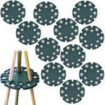 Asfasfq - 12 pices support plante grimpante rond, bambou support de canne, 12 trous plastique support ...