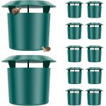 Asfasfq - lot de 12 piges  limaces et escargots en plastique - 11, 5 x 9, 5 x 9 cm - rutilisables ...
