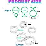 Asfasfq - 130 pièces clips de jardin pour plantes grimpantes support tuteur vigne fixation accessoires ... Asfasfq - 130 pièces clips de jardin pour plantes grimpantes support tuteur vigne fixation accessoires ...