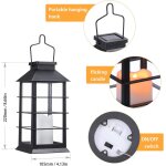 Asfasfq - lot de 2 lanternes solaires exterieures jardin avec bougie led sans flamme, lanterne extérieure ... Asfasfq - lot de 2 lanternes solaires exterieures jardin avec bougie led sans flamme, lanterne extérieure ...