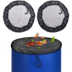 Asfasfq - 2 pcs filet pour citerne de pluie, 100 cm couverture baril, housse en maille pour baril de ...